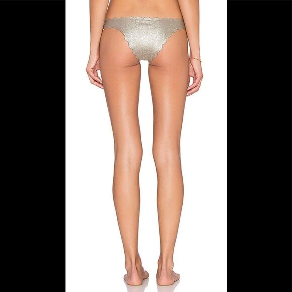 PILYQ metallic snakeskin teeny bikini. NWT - Picture 3 of 8